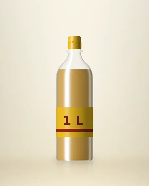 1 litre mustard oil bottle