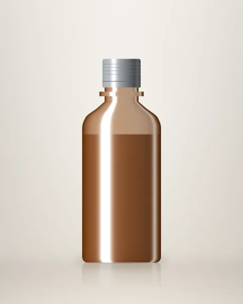 200 ml amber syrup bottle