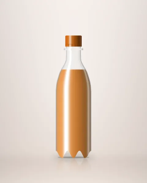 600 ml orange soda bottle